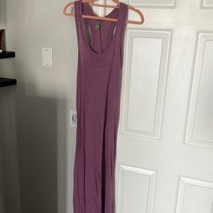Lavender racerback tank dress.